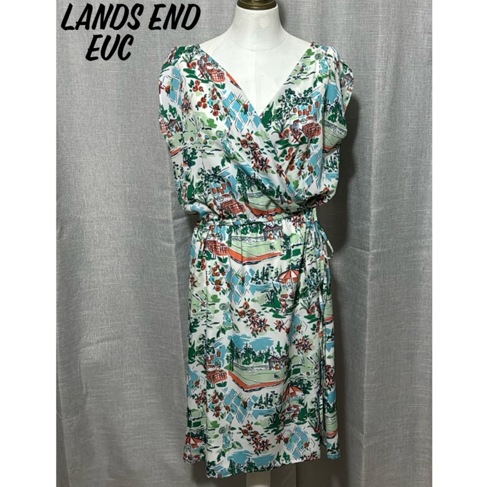 Lands End Summer Vintage Vibes Dress-